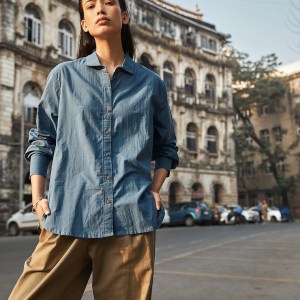 有機棉情人藍襯衫 GEMMA