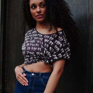 有機棉寬領舒肩短擺上衣 SEGINUS