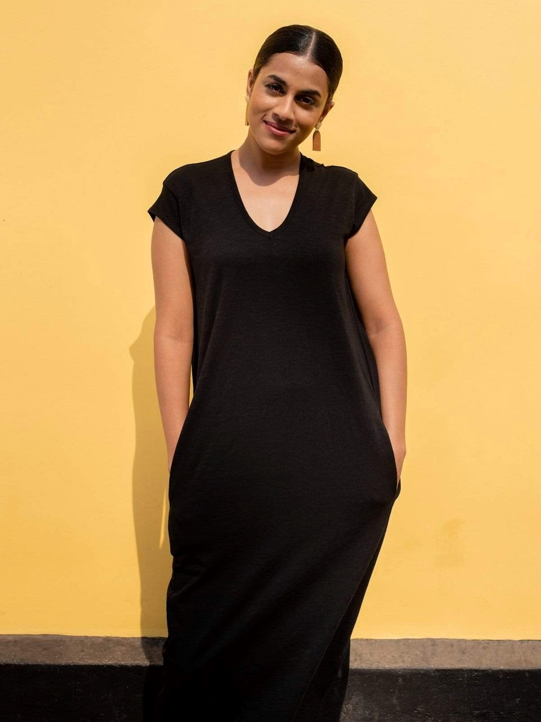 NO NASTIES 雙口袋超短袖圓領長洋裝 MORENA 3 - Aporia Agathon