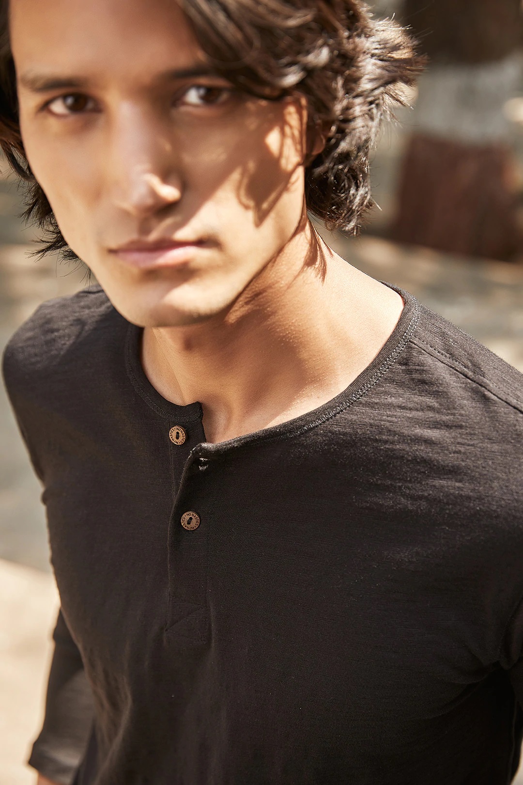 NO NASTIES 有機亨利領長袖上衣 Bristol Henley 3 - Aporia Agathon