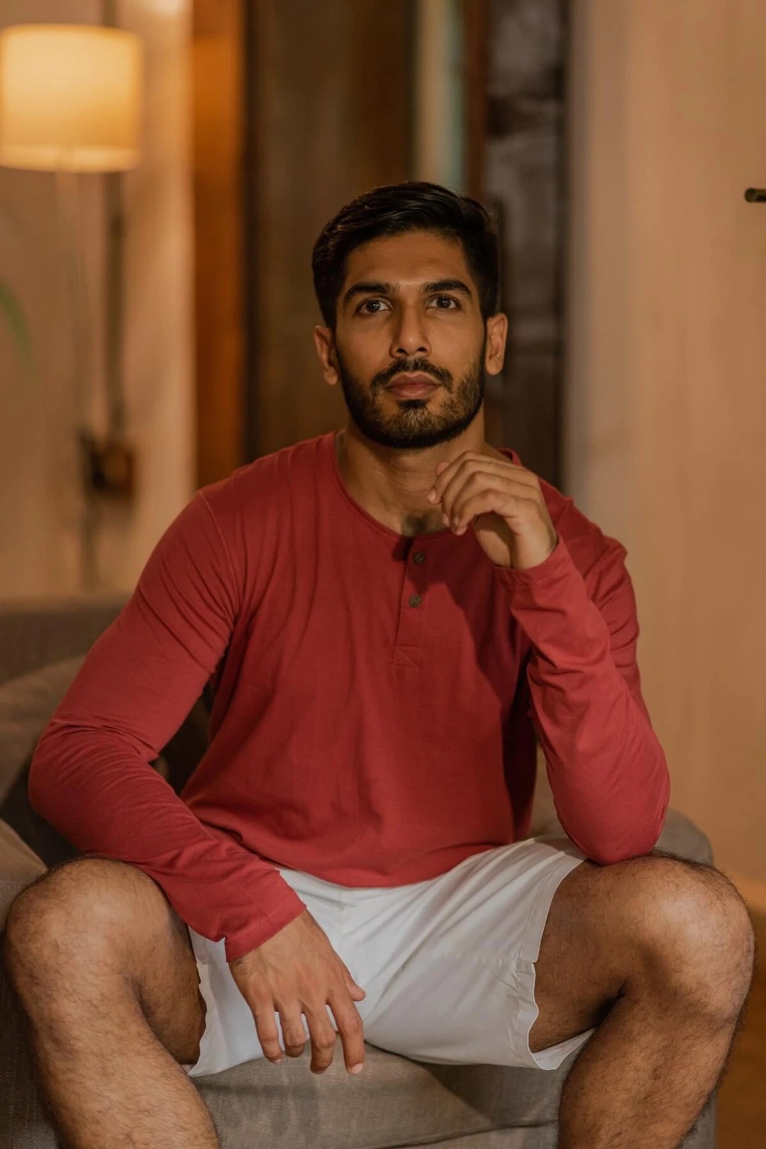 NO NASTIES 有機亨利領長袖上衣 Cayenne Henley 2 - Aporia Agathon