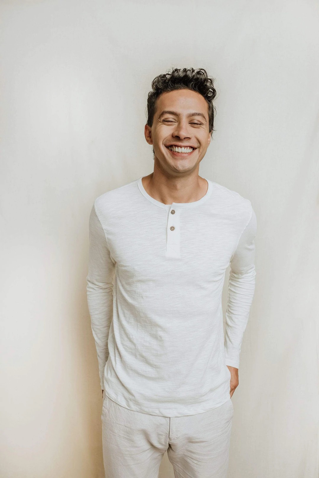 NO NASTIES 有機亨利領長袖上衣 Manchester Henley 1 - Aporia Agathon