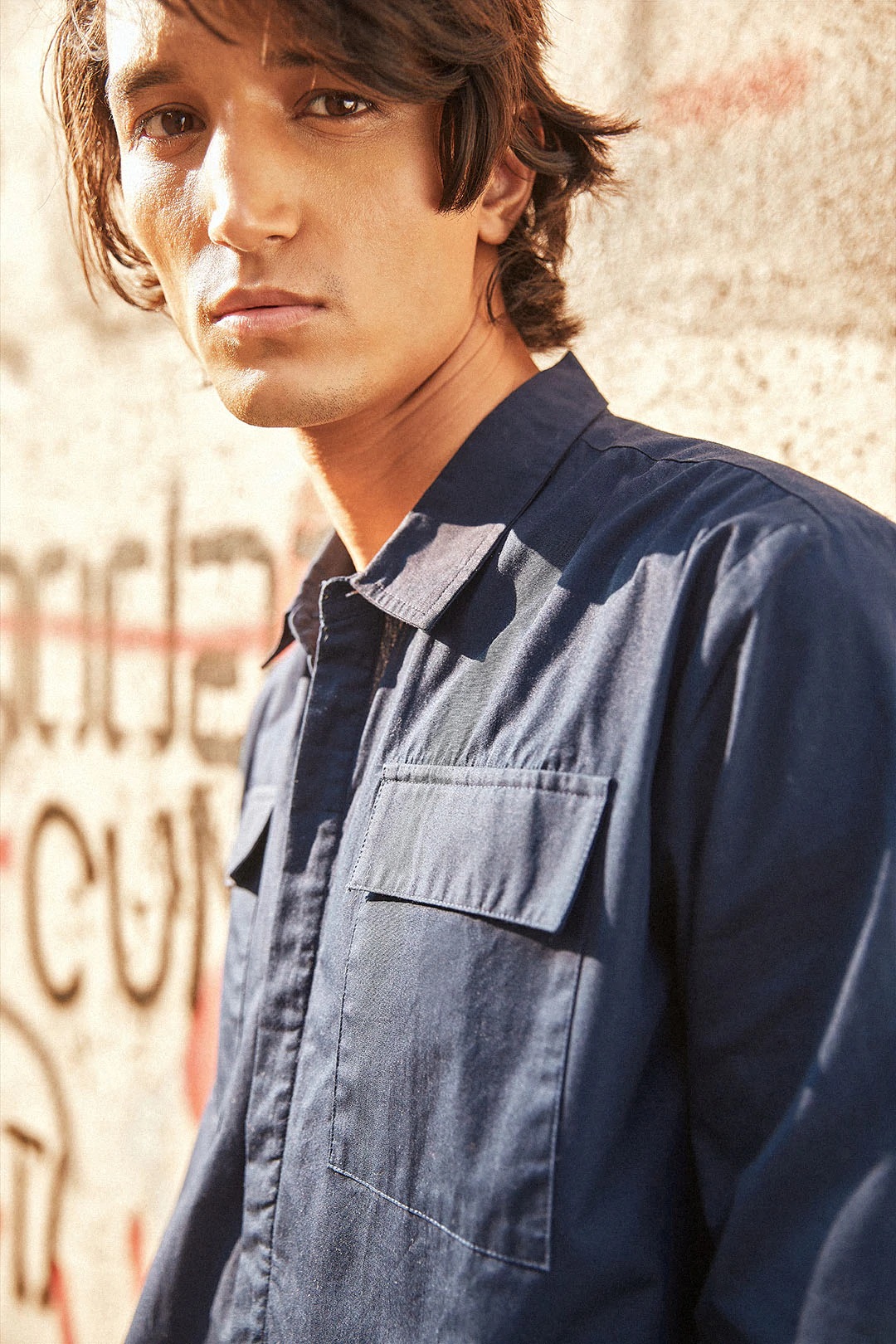 NO NASTIES 有機印度藍夾克襯衫 Indigo Relaxed Overshirt 4 - Aporia Agathon