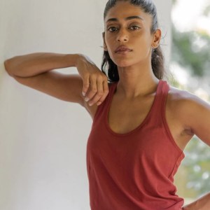 有機棉纖身彈性工字運動背心 RIOM