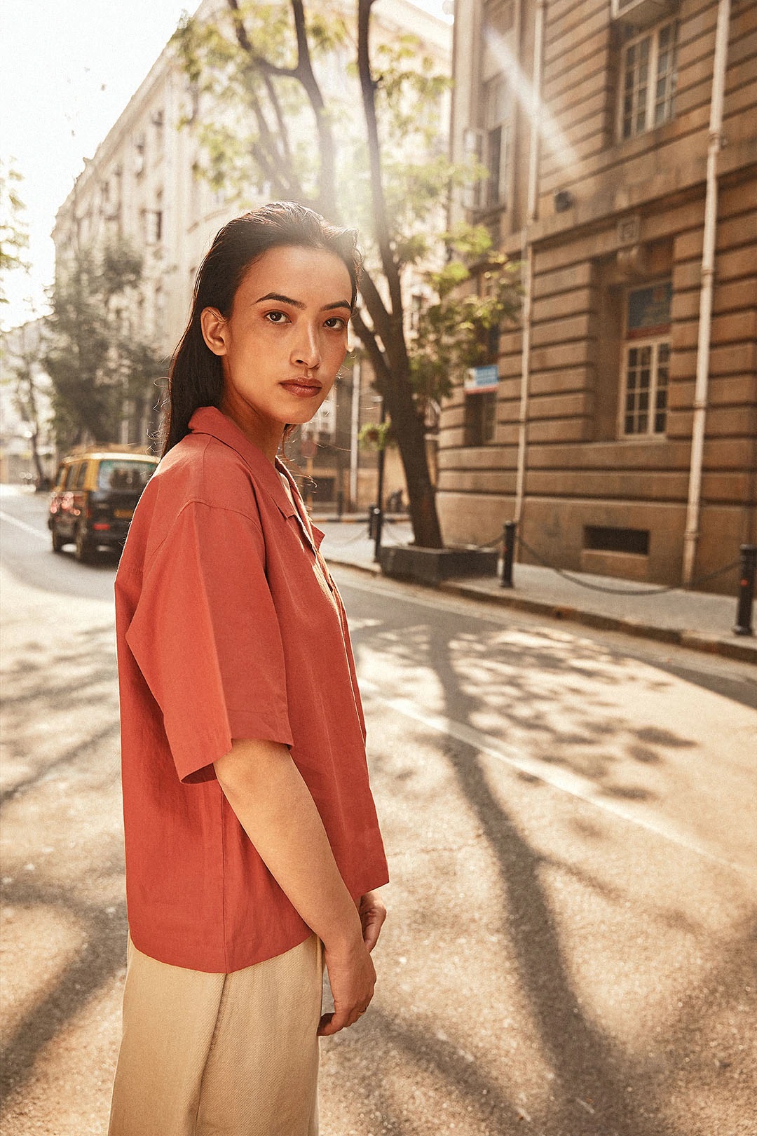 NO NASTIES 有機莓紅寬弛衫 Ginger Relaxed Shirt 3 - Aporia Agathon