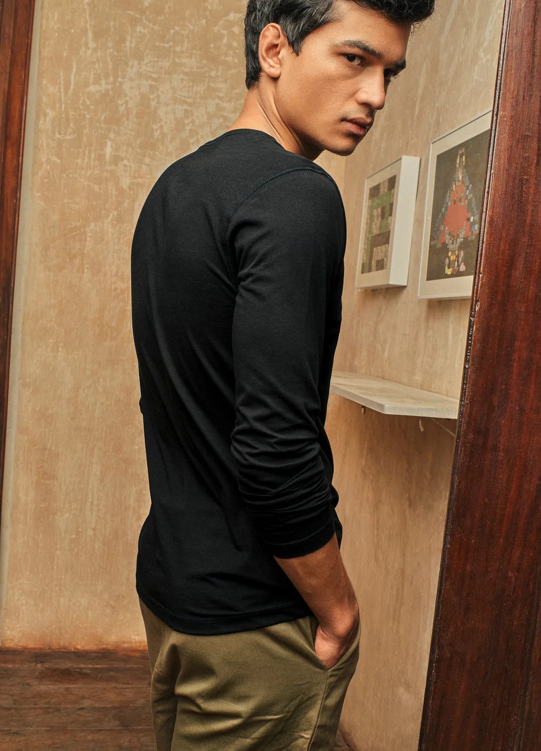 NO NASTIES 有機亨利領長袖上衣 Bristol Henley 12 - Aporia Agathon