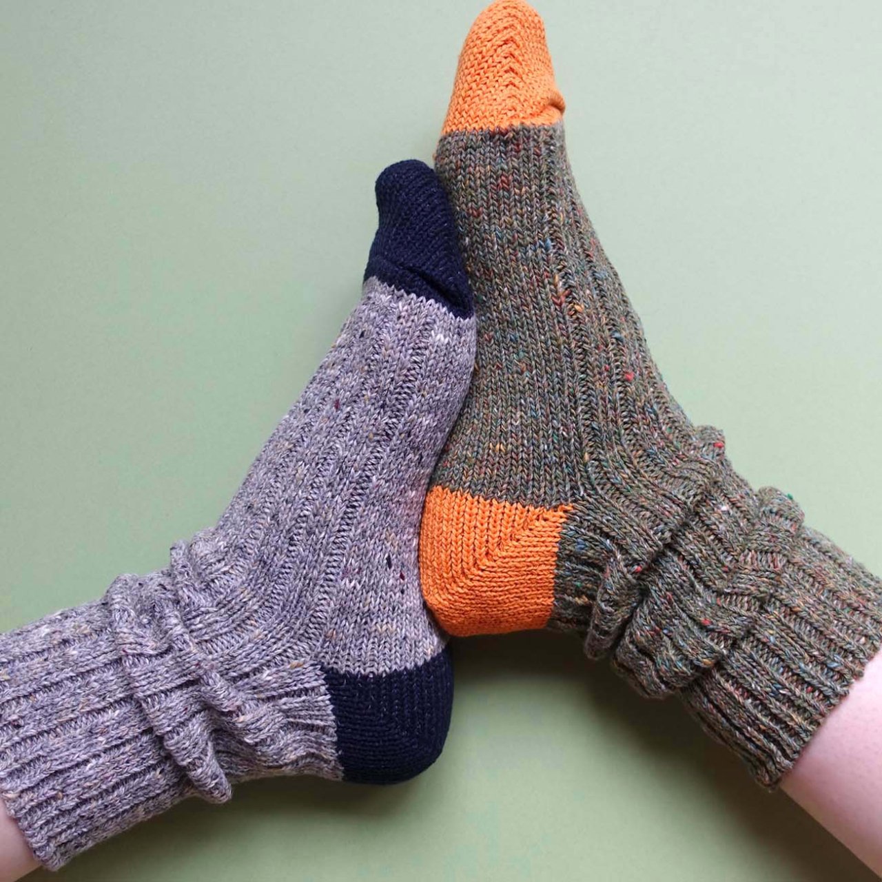 SOUKI創喜奈良襪【RE LOOP】JAZZ MIX羅紋輕暖襪 JAZZ MIX RIB CREW