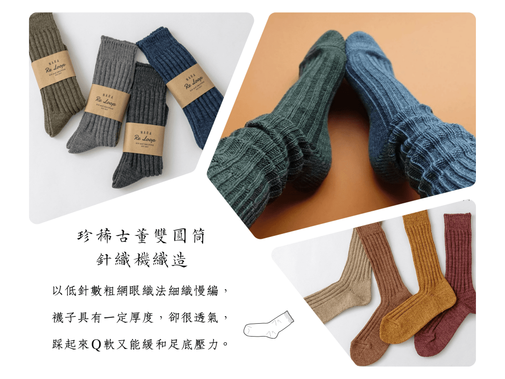 超帥氣迷人的紳士襪，搭配靴子或高筒登山鞋，護足又魅力滿溢！