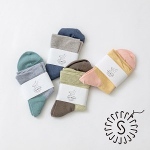 SOUKI【ORIGINAL】植染有機棉分織襪