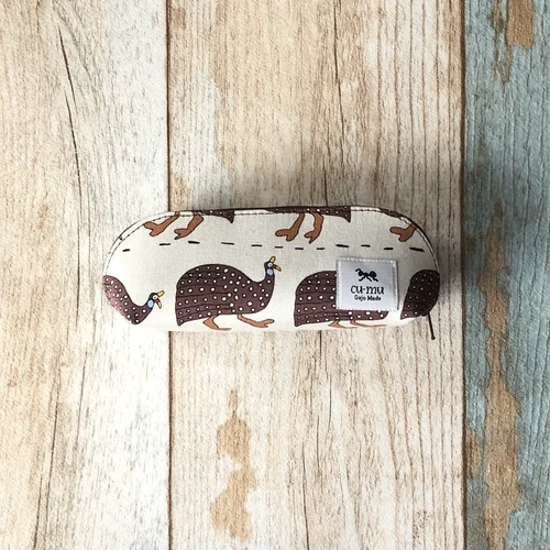 03 cu-mu 眼鏡文具兩用收納盒 - 珠雞 - 白