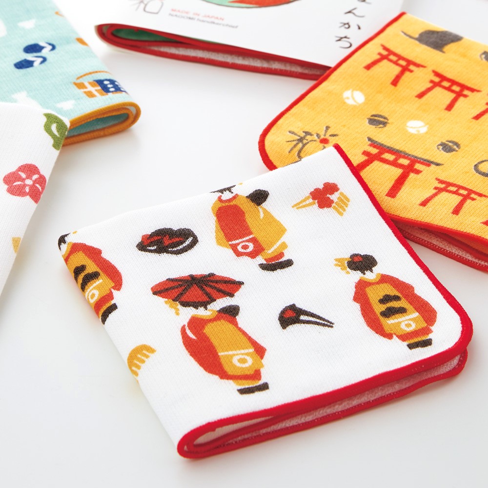 宮本手帕 MIYAMOTO Handkerchief 25 x 25 cm - 舞妓初登場 Apprentice Geisha 3