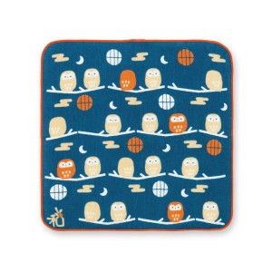 MIYAMOTO 宮本童趣手帕 – 值夜的貓頭鷹