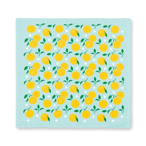 MIYAMOTO 宮本手巾 和感風呂敷 Furoshiki 50 x 50 cm - 甜柚 Pomelo