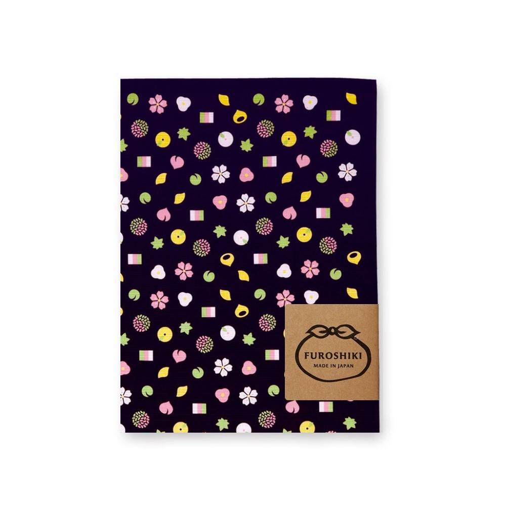 MIYAMOTO 宮本手巾 和感風呂敷 Furoshiki 70 x 70 cm - 和菓子盛 Japanese Confectionery