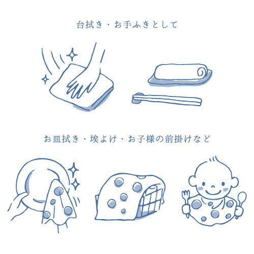 宮本拭布巾 MIYAMOTO Fukin 34 x 70 cm - 使用介紹 1