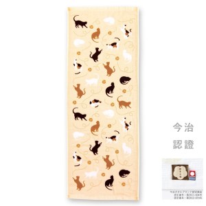 MIYAMOTO 宮本今治毛巾 – 玩毛線球的貓