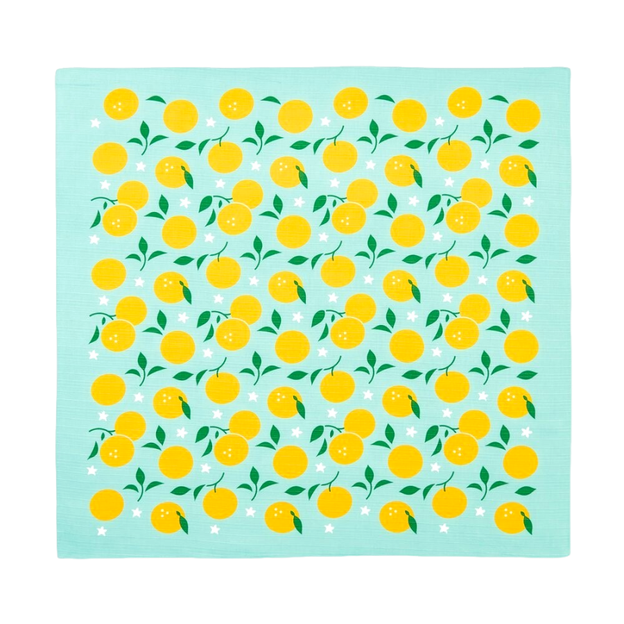 宮本風呂敷 MIYAMOTO Furoshiki 70 x 70 cm - 香柚 Pomelo 1 去背