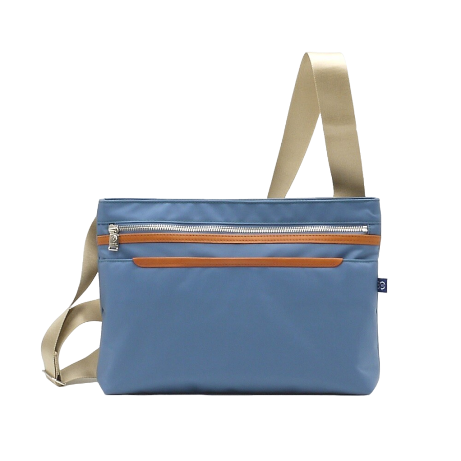 ALBAPIE認證豐岡包 for the Blue 漁網再生肩背包 海洋藍