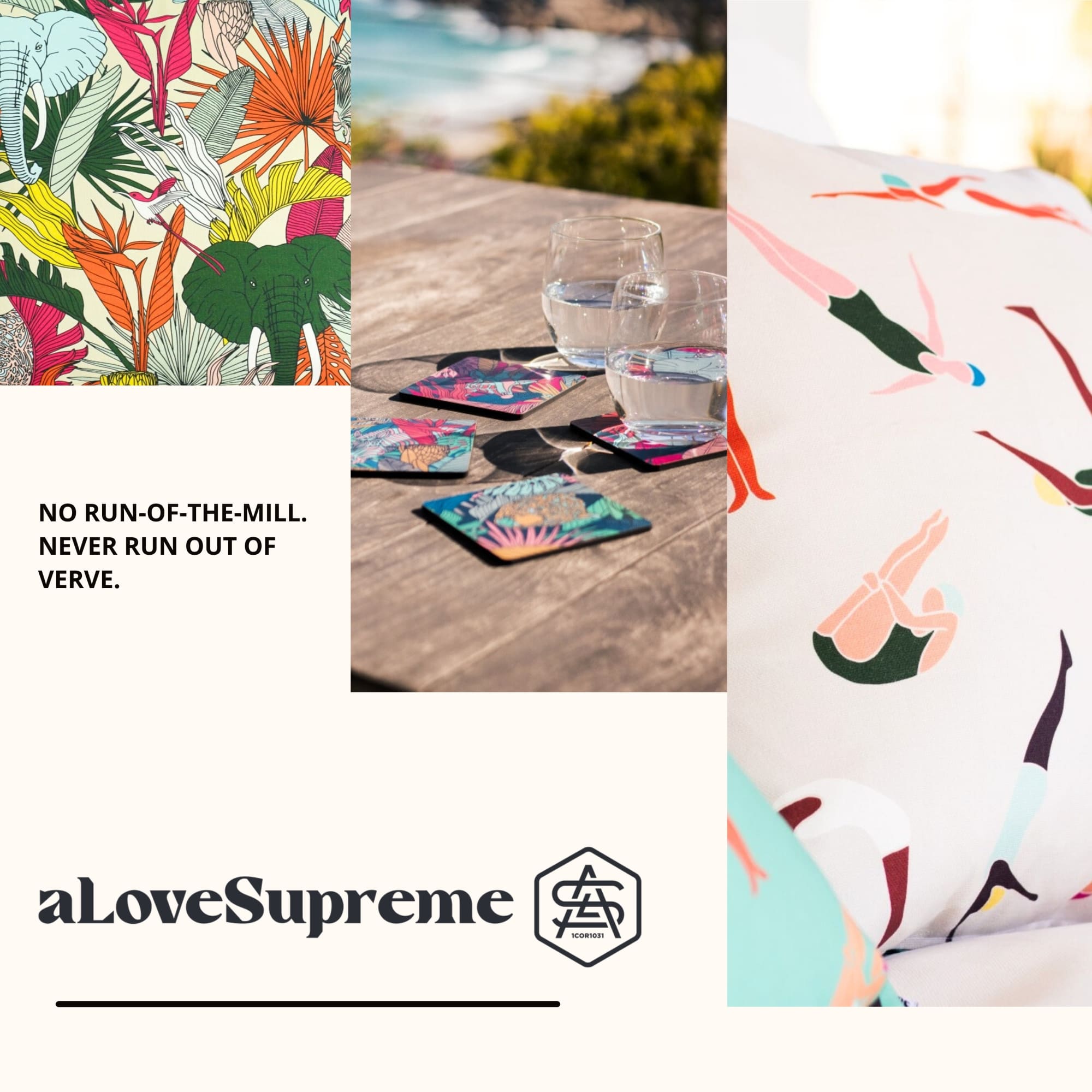 A. A. 熱情推薦，南非開普敦非趣風格家居 aLoveSupreme，原創插畫獨具一格。