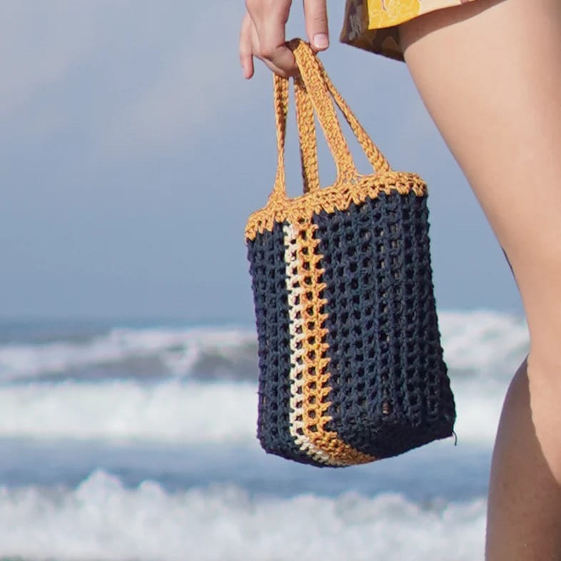 Balizen峇里手作 迷你手工鉤織提袋 Crochet Mini Square Bag