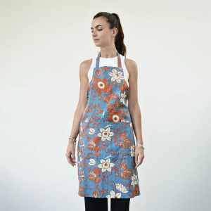 Balizen 手工絹印百香花圍裙