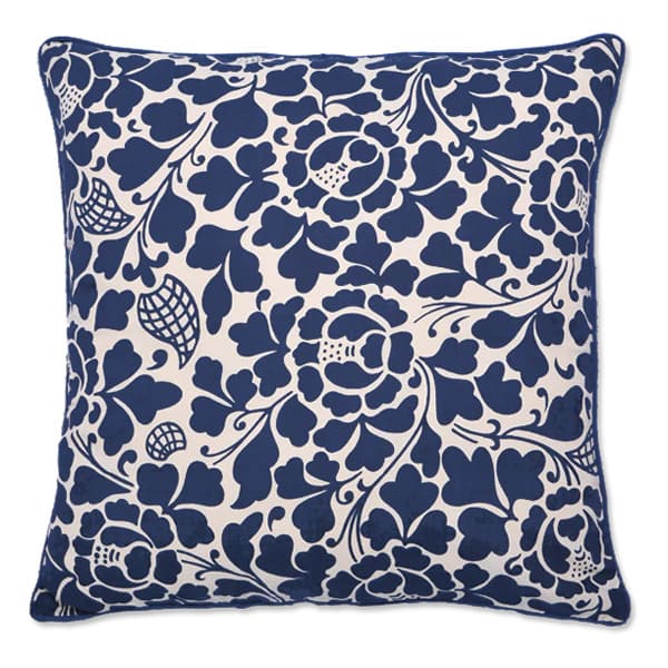 Balizen峇里手作 Prada紋飾靛藍抱枕套 Prada Indigo Cushion Cover 45x45 cm