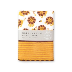 宮本手帕 MIYAMOTO Handkerchief 25 x 25 cm - 輕鬆獅 Leisure Lion