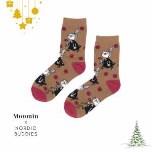 Nordic Buddies 設計女襪（中筒）殷勤小不點