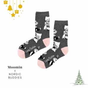 Nordic Buddies 設計女襪（中筒）小不點愛作怪