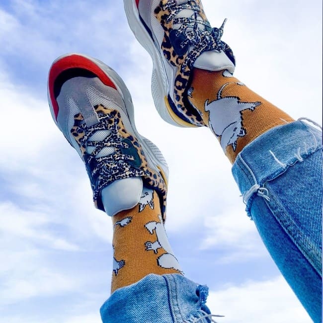 Nordic Buddies北歐好麻吉 Moomin Happy Ladies Socks - Brown（中筒女襪）真有你的嚕嚕米 / 姆明