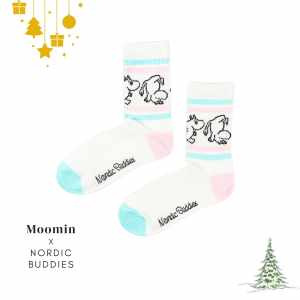 Nordic Buddies 設計女襪（中筒）翻滾吧嚕嚕米