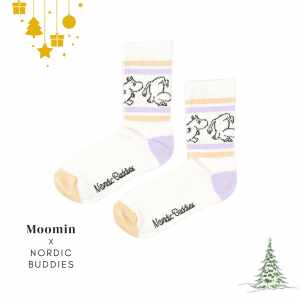 Nordic Buddies 設計女襪（中筒）翻滾吧嚕嚕米