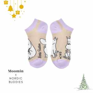 Nordic Buddies 設計女襪（踝襪）嚕嚕米告白