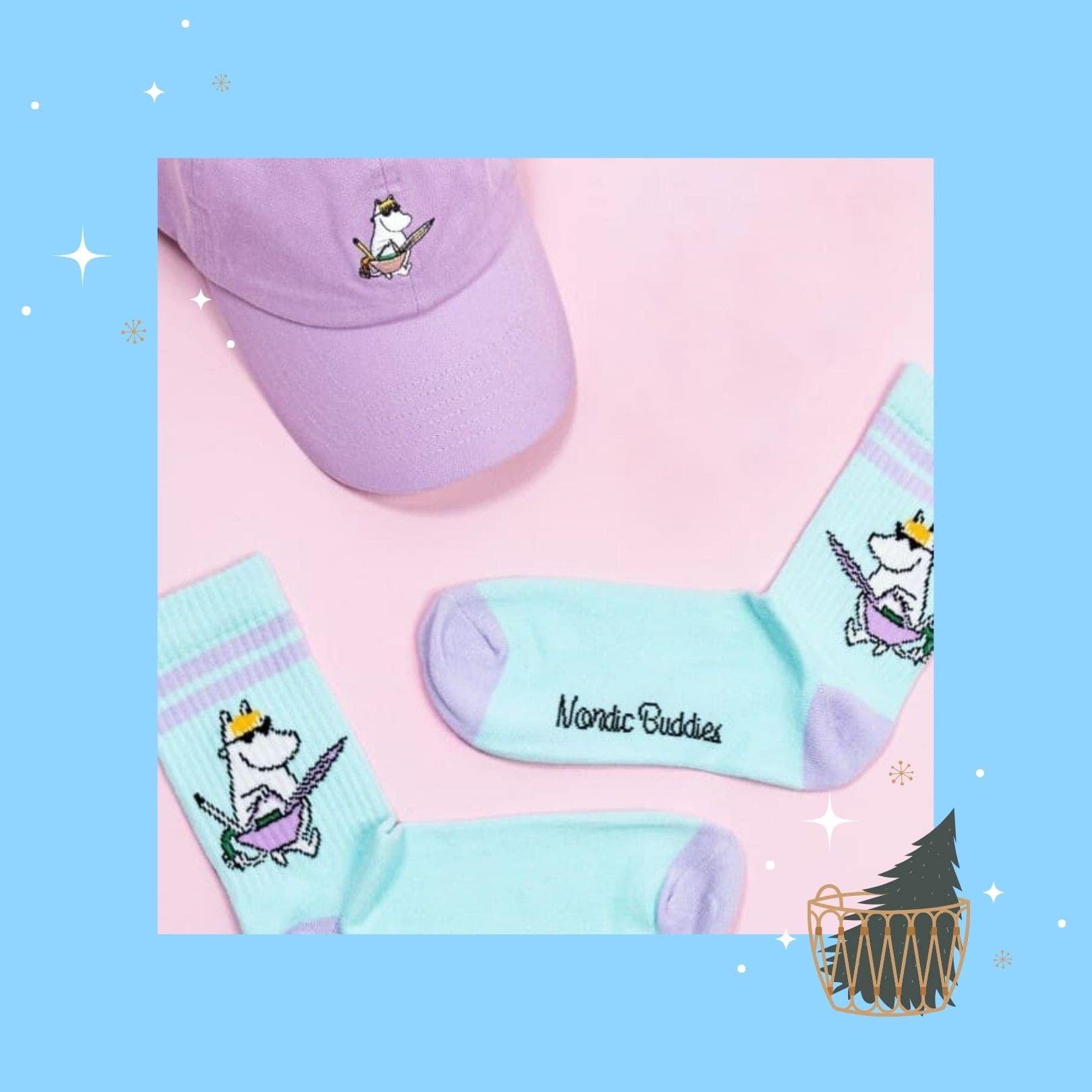Snorkmaiden Retro Ladies Socks - Mint（中筒女襪）可兒好心情