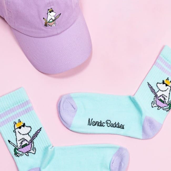 Nordic Buddies北歐好麻吉 Snorkmaiden Retro Ladies Socks - Mint（中筒女襪）可兒好心情