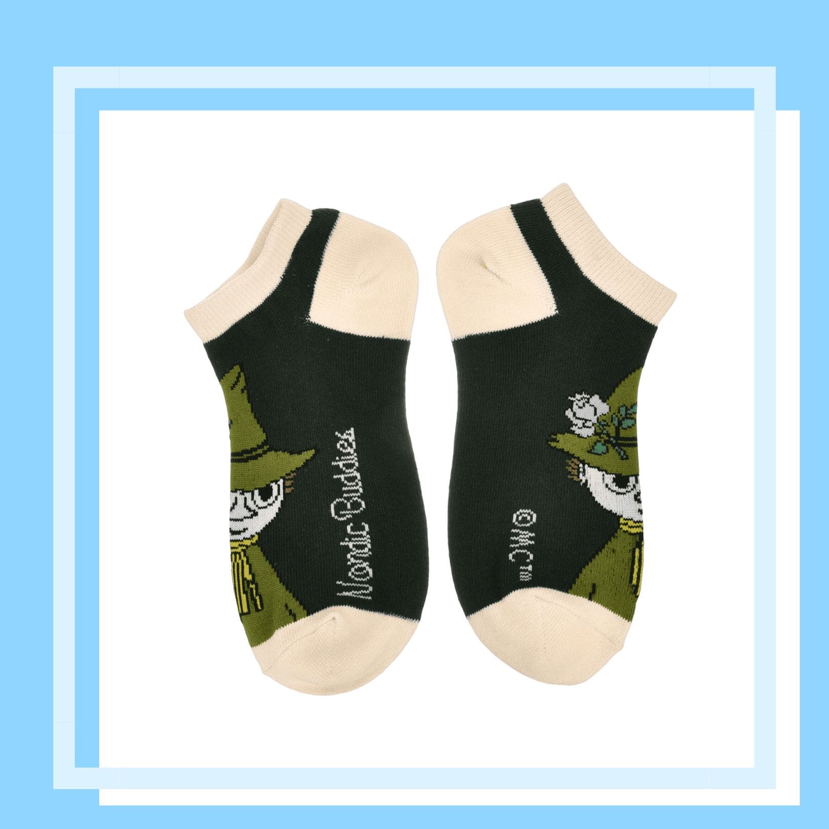 Nordic Buddies北歐好麻吉 Snufkin Adventure Women's Ankle Socks - Green（踝襪女襪）阿金金金看