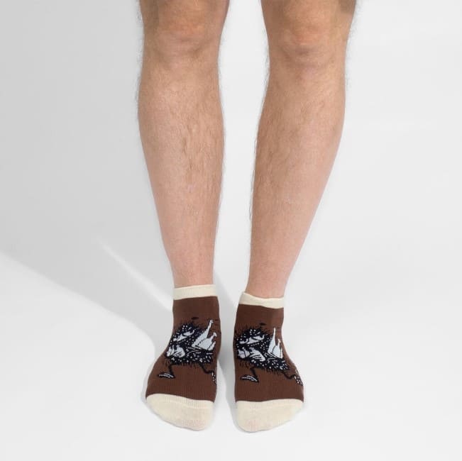 Nordic Buddies北歐好麻吉 Stinky's Getaway Men Ankle Socks - Brown（踝襪男襪）阿丁大盜