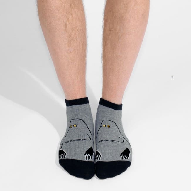 Nordic Buddies北歐好麻吉 The Groke Men Ankle Socks - Grey（踝襪男襪）善良的莫南