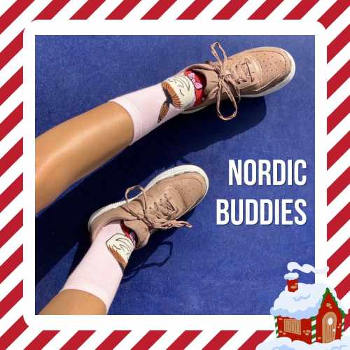 Little My Happiness Ladies Socks - Pink（中筒女襪）小不點嘻哈