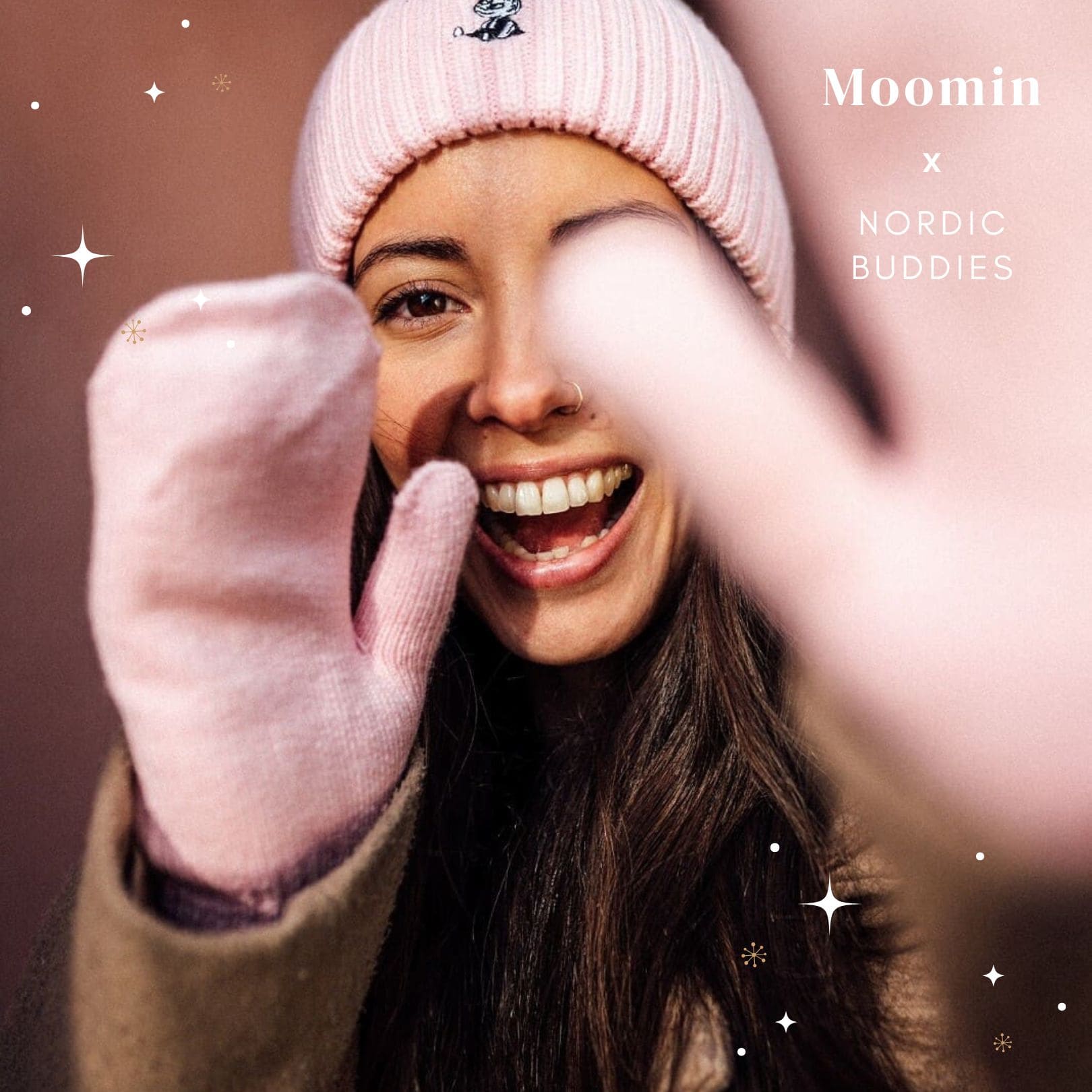 Little My Mittens Adult - Light Pink（呼嚕嚕巴掌手套）別惹小不點