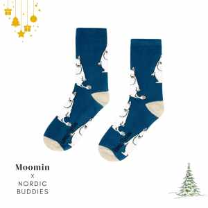 Nordic Buddies 設計男襪（中筒）嚕嚕米氣噗噗