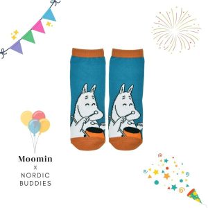 Nordic Buddies 設計童襪（中筒）2 雙組：Rock It！嚕嚕米 + 嚕嚕米頭好壯壯