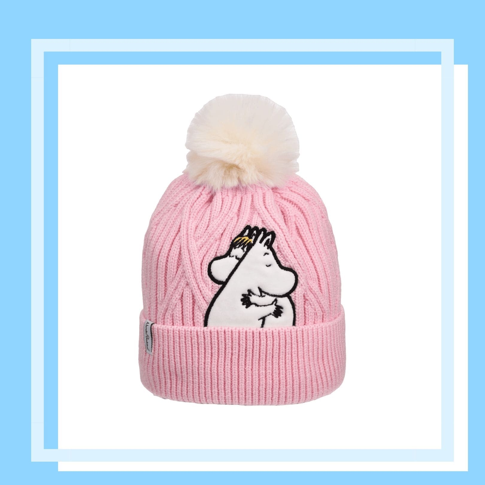 Nordic Buddies北歐好麻吉 Moomintroll + Snorkmaiden Winter Beanie Kids - Pink（兒童毛帽）姆明愛的抱抱