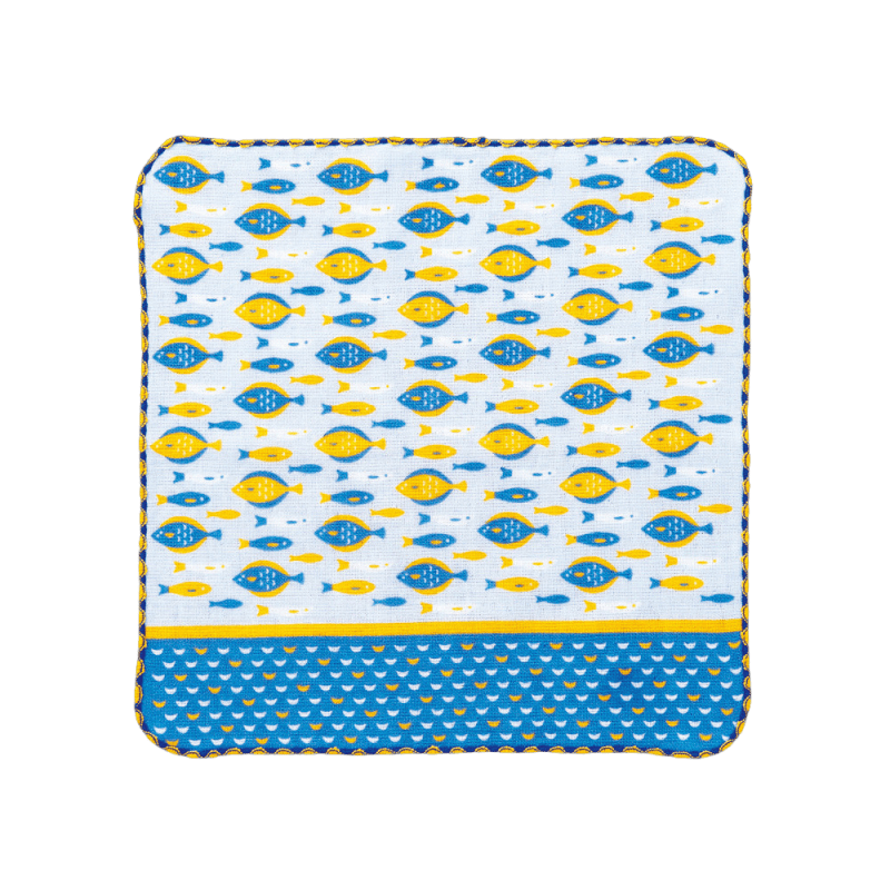 宮本手帕 MIYAMOTO Handkerchief 25 x 25 cm - 悠游的鮮魚