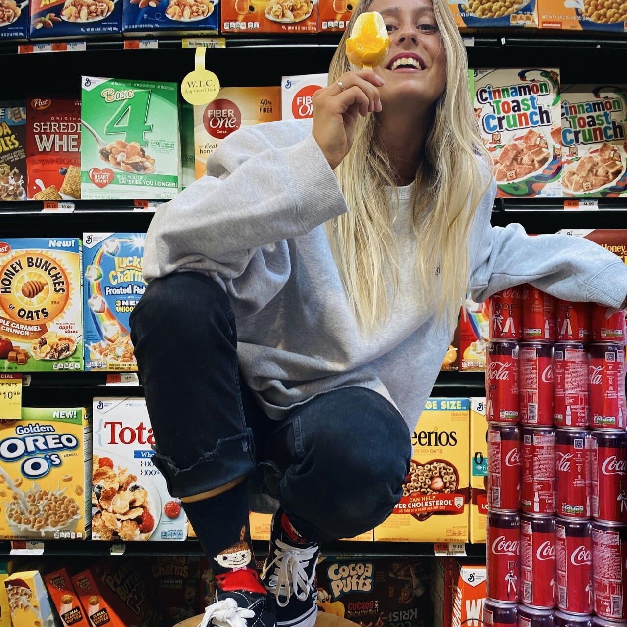 Little My Planning Tricks Ladies Socks - Black（中筒女襪）小不點想使壞