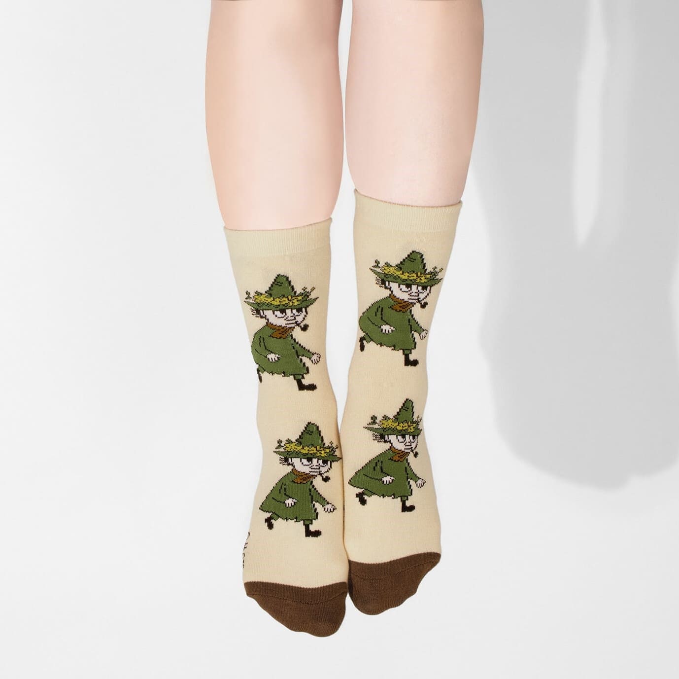 Snufkin Adventure Women's Socks - Beige（中筒女襪）阿金大冒險