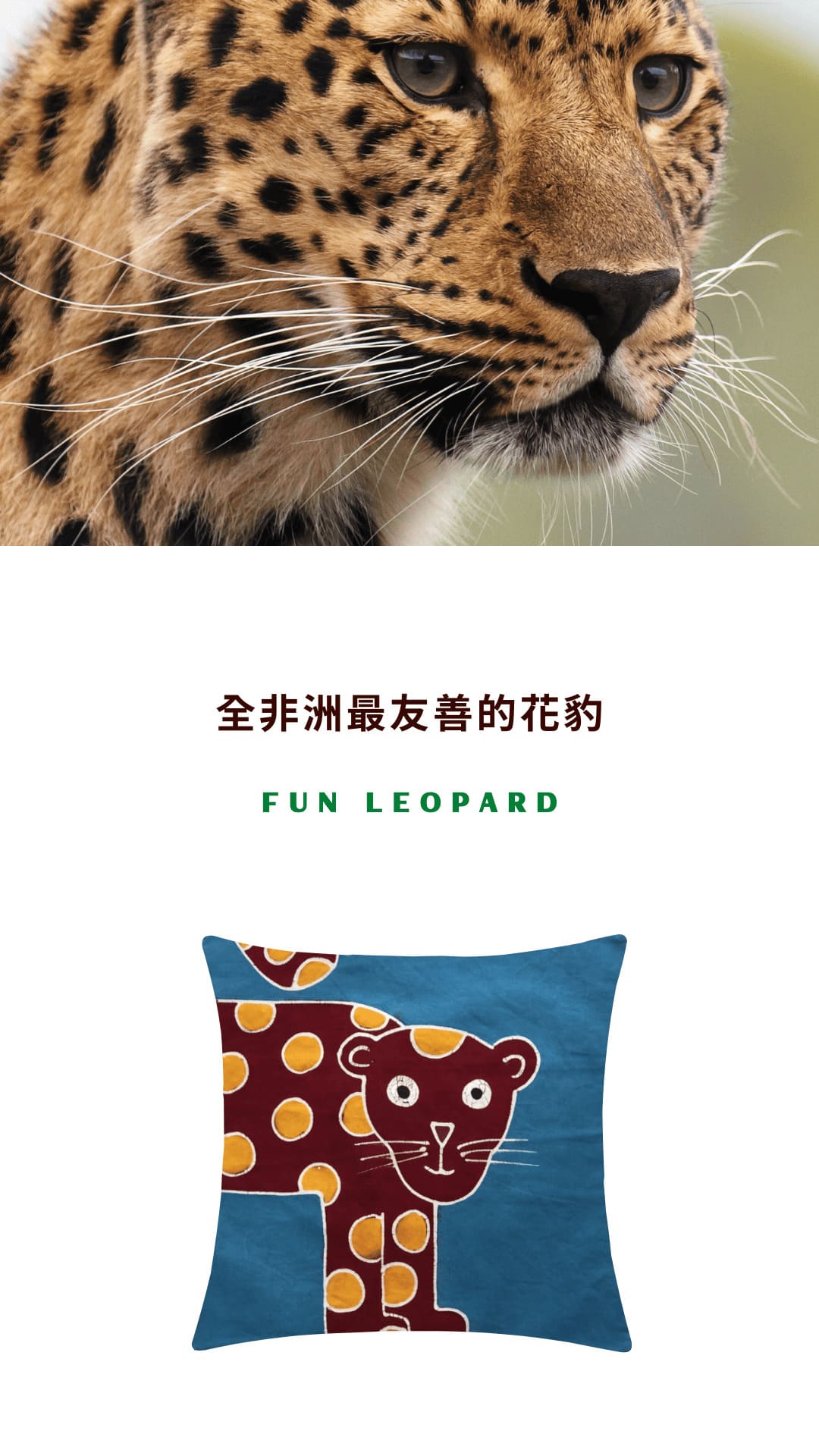 Tribal Textiles Fun Leopard 全非洲最友善的花豹
