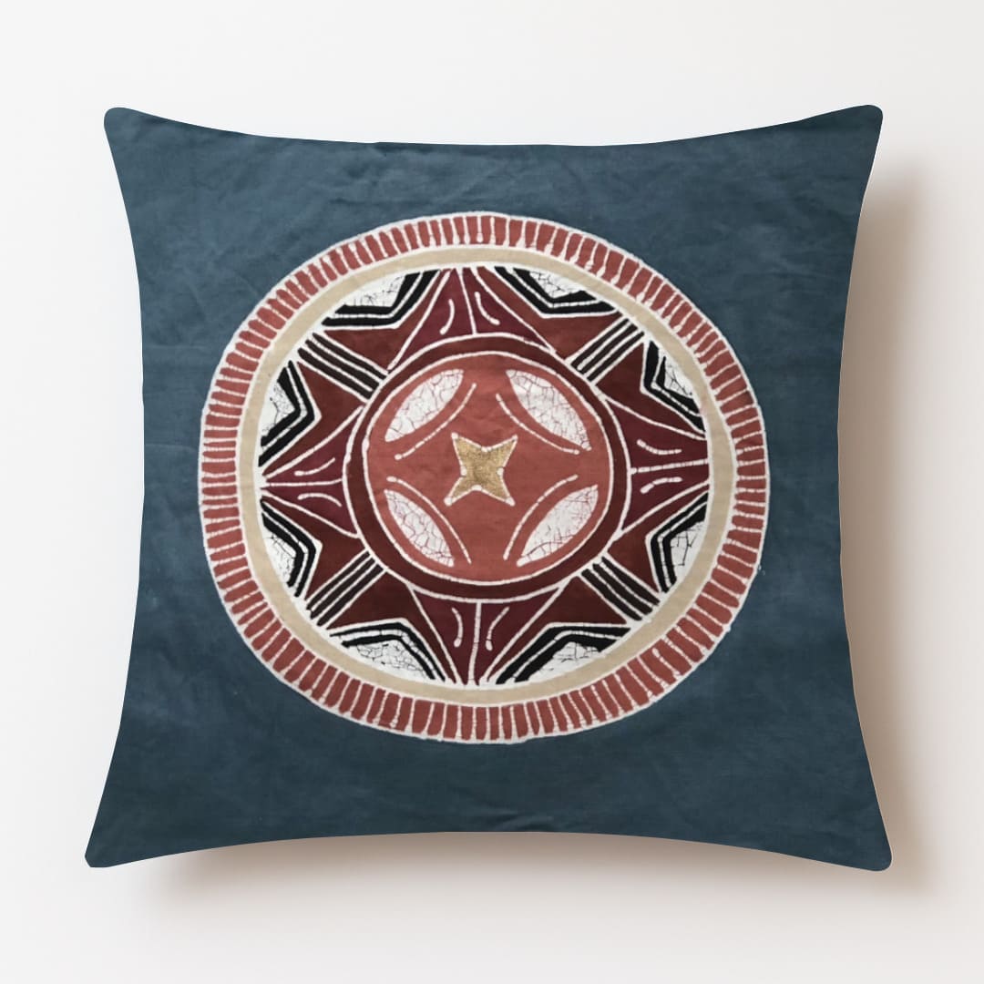 Tribal Textiles African Circles Massai Blue 神祕仙女圈 馬賽藍