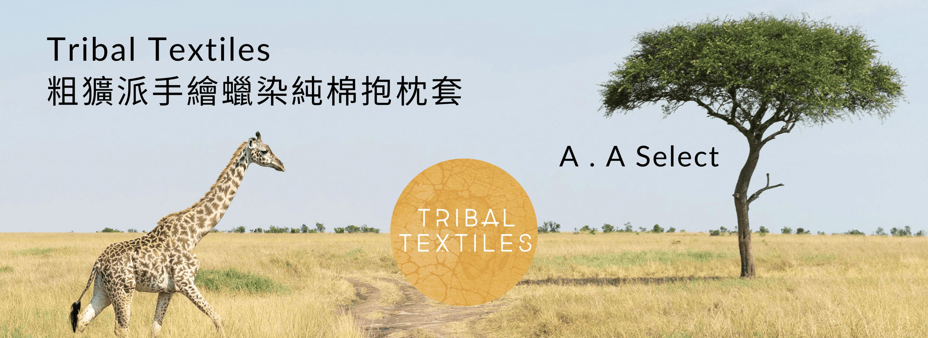 Tribal Textiles 粗獷派手繪蠟染純棉抱枕套