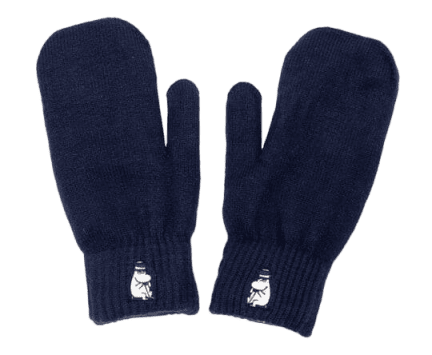 Nordic Buddies北歐好麻吉 Moominpappa Mittens Adult - Navy Blue（呼嚕嚕巴掌手套）嚕米爸兜風去